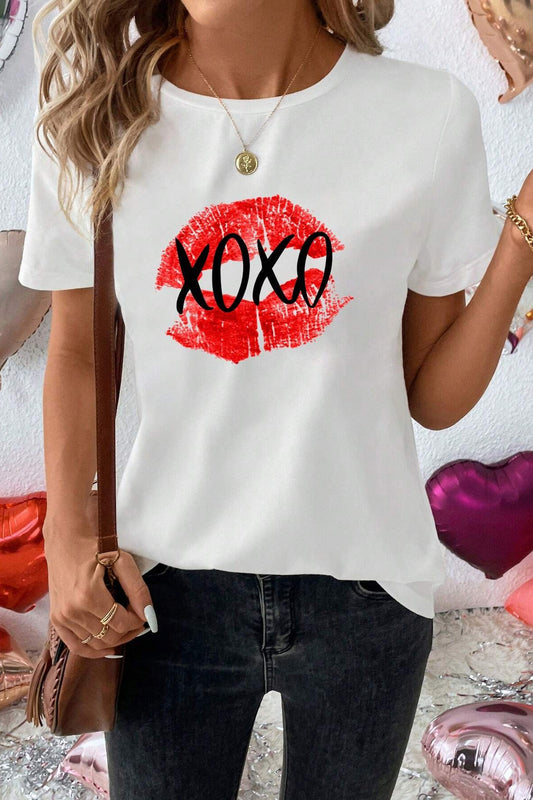 XOXO Lip Graphic T-Shirt